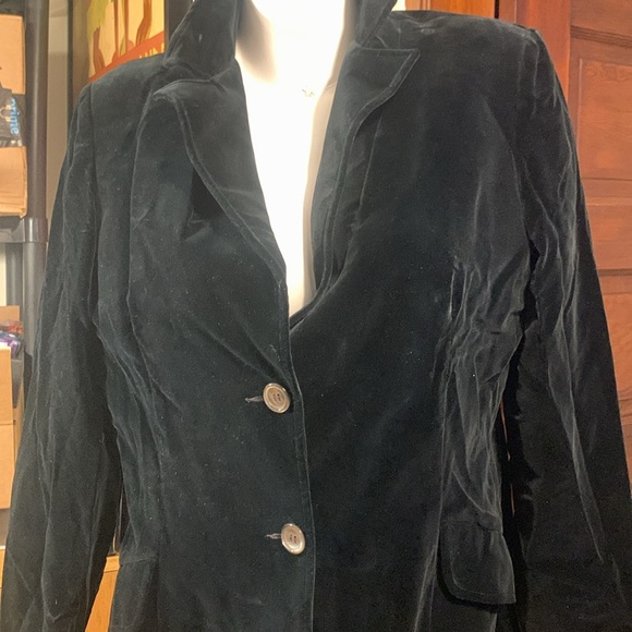 70’s KORET OF CALIFORNIA BLACK VELVET BLAZER ILGW HOLIDAYS CHRISTMAS - Picture 5 of 17